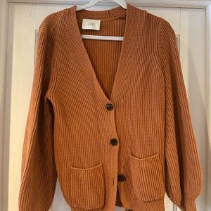 Just USA Women's Rust Cardigan Sweater